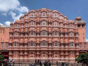 East facade Hawa Mahal Jaipur from ground level July 2022 img 01